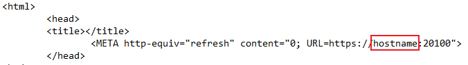 The shortcut.html file.