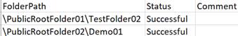 Status report file