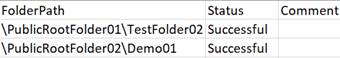 Status report file