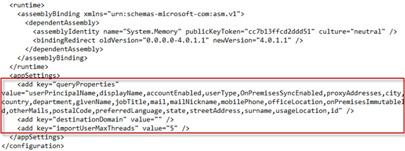 The configuration file