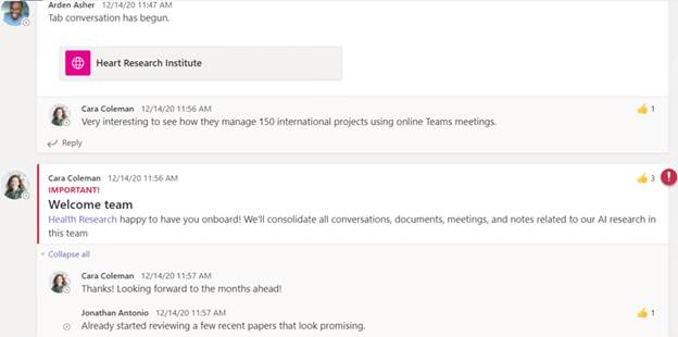 Source Conversations example
