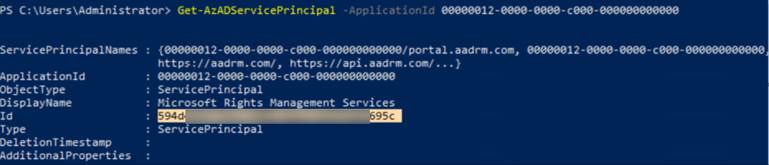 The PowerShell window