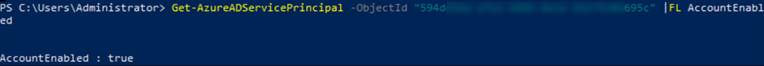 Get Account enabled commands