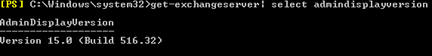 Exchange Management Shell window.