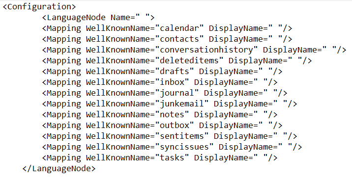 Nodes for other built-in folders