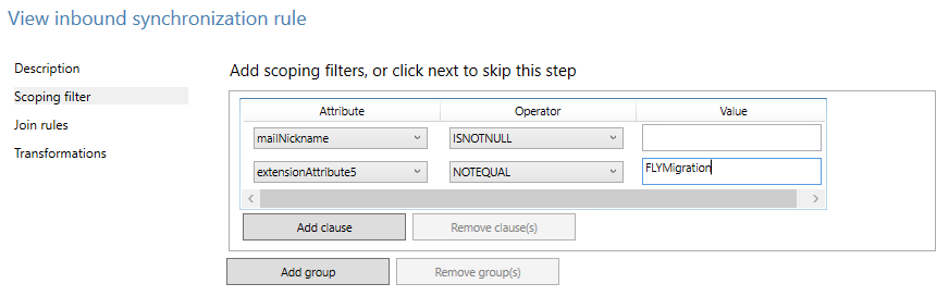 filter condition