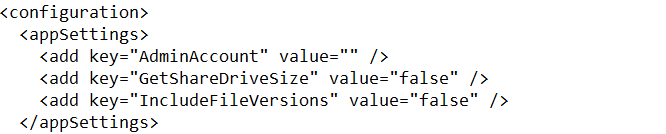 The configuration  file.