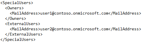 The SpecialUsers.xml file