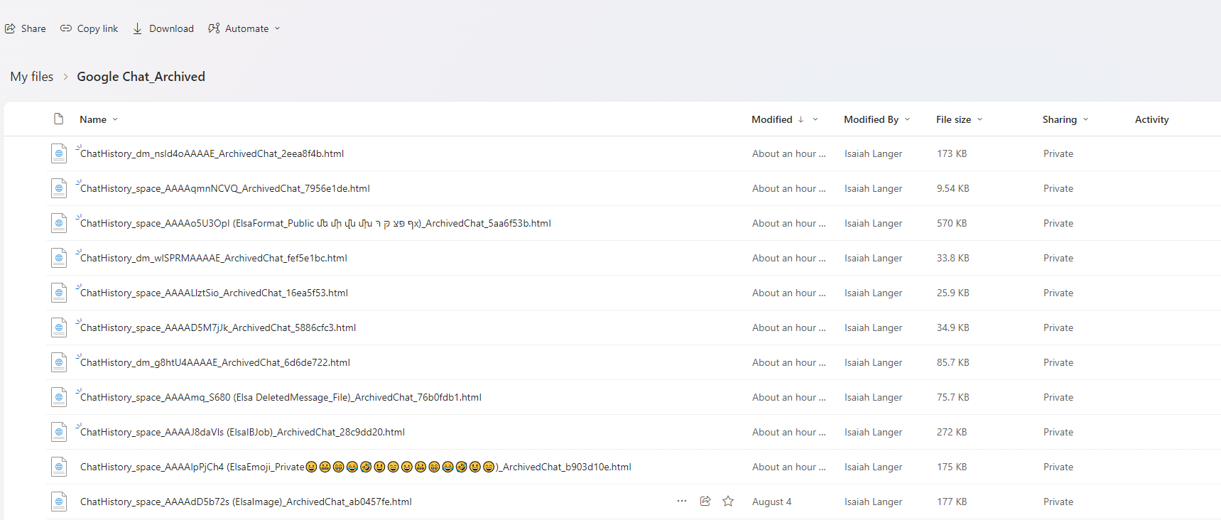 The screenshot of examples.