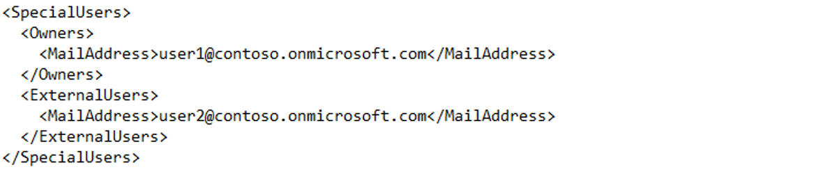 The SpecialUsers.xml file