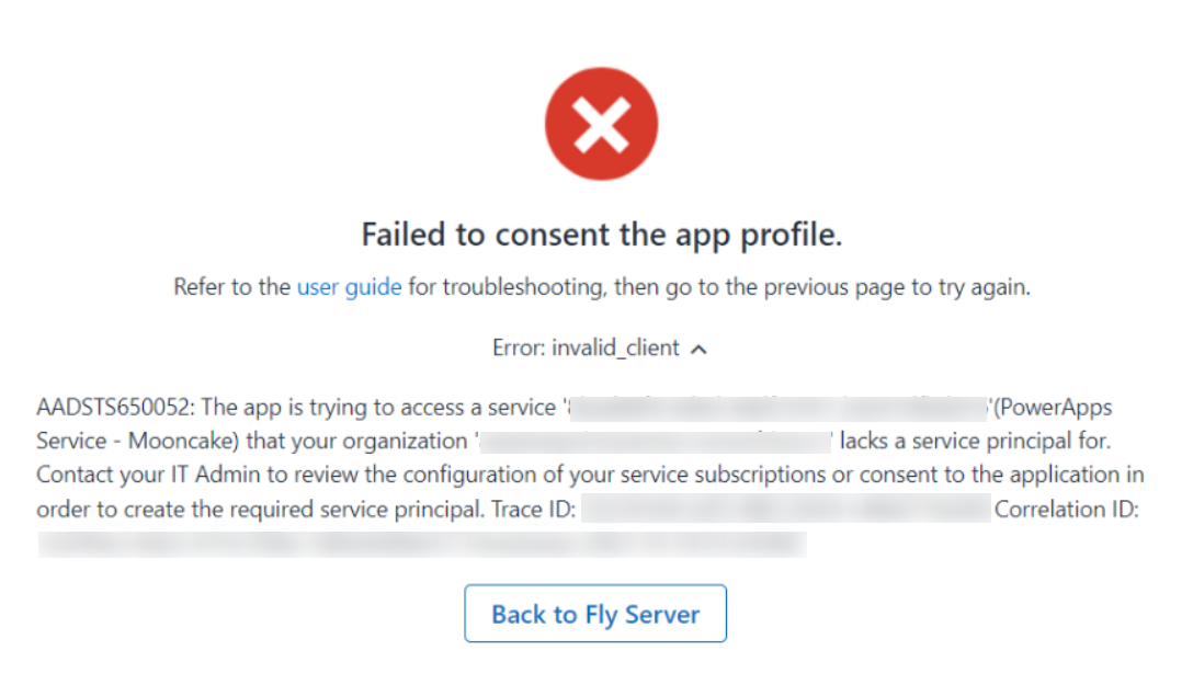 Error page.