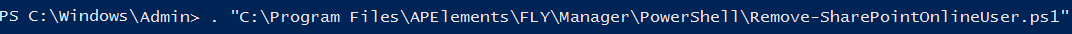 the Remove-SharePointOnlineUser.ps1 file