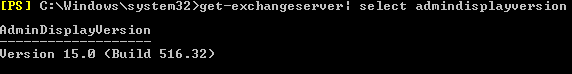 Exchange Management Shell window.