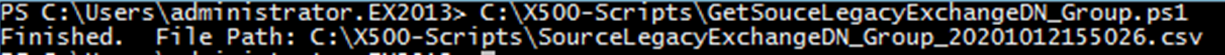 The Legacy Exchange DN Collection commands