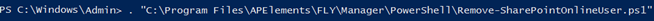 the Remove-SharePointOnlineUser.ps1 file