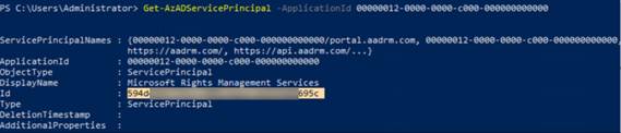 The PowerShell window