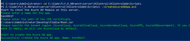 PowerShell window