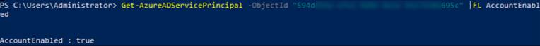 Get Account enabled commands