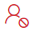 Icon: Blocked due to an overdue renewal process.