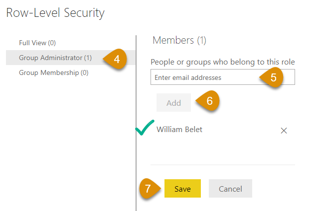 RLS save changes