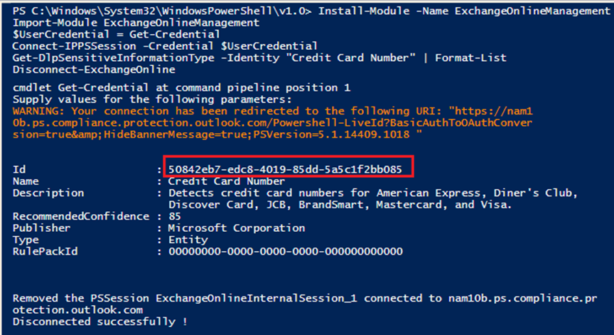 PowerShell command.